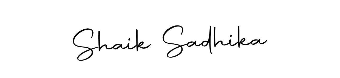 Autography-DOLnW is a professional signature style that is perfect for those who want to add a touch of class to their signature. It is also a great choice for those who want to make their signature more unique. Get Shaik Sadhika name to fancy signature for free. Shaik Sadhika signature style 10 images and pictures png