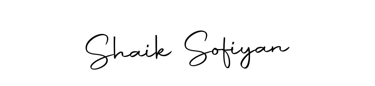 Design your own signature with our free online signature maker. With this signature software, you can create a handwritten (Autography-DOLnW) signature for name Shaik Sofiyan. Shaik Sofiyan signature style 10 images and pictures png
