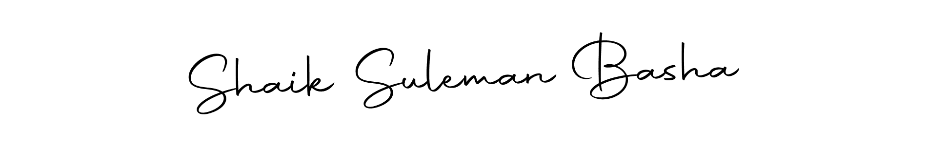 How to make Shaik Suleman Basha name signature. Use Autography-DOLnW style for creating short signs online. This is the latest handwritten sign. Shaik Suleman Basha signature style 10 images and pictures png