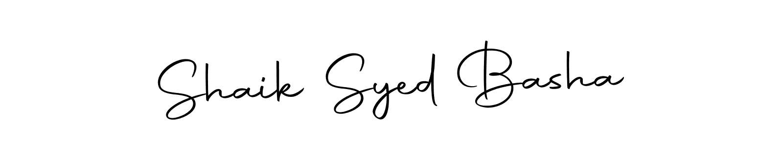Make a beautiful signature design for name Shaik Syed Basha. With this signature (Autography-DOLnW) style, you can create a handwritten signature for free. Shaik Syed Basha signature style 10 images and pictures png