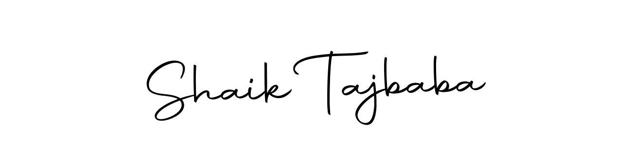How to make Shaik Tajbaba signature? Autography-DOLnW is a professional autograph style. Create handwritten signature for Shaik Tajbaba name. Shaik Tajbaba signature style 10 images and pictures png