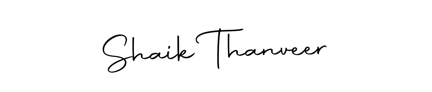 Also we have Shaik Thanveer name is the best signature style. Create professional handwritten signature collection using Autography-DOLnW autograph style. Shaik Thanveer signature style 10 images and pictures png