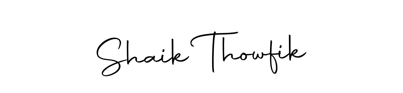 You should practise on your own different ways (Autography-DOLnW) to write your name (Shaik Thowfik) in signature. don't let someone else do it for you. Shaik Thowfik signature style 10 images and pictures png