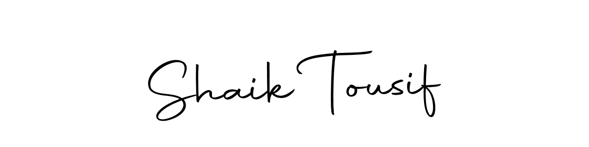 Make a beautiful signature design for name Shaik Tousif. Use this online signature maker to create a handwritten signature for free. Shaik Tousif signature style 10 images and pictures png