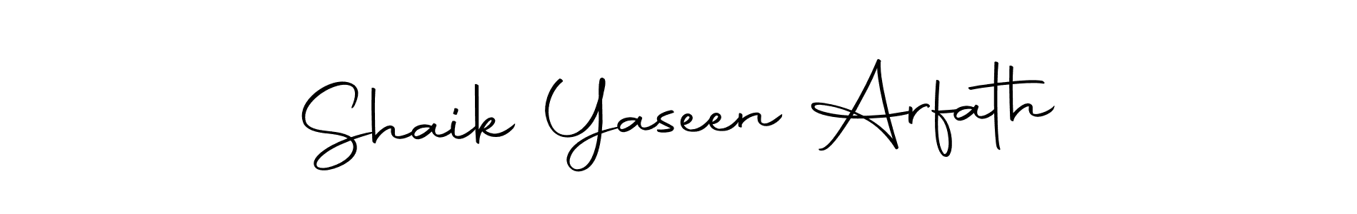 Shaik Yaseen Arfath stylish signature style. Best Handwritten Sign (Autography-DOLnW) for my name. Handwritten Signature Collection Ideas for my name Shaik Yaseen Arfath. Shaik Yaseen Arfath signature style 10 images and pictures png