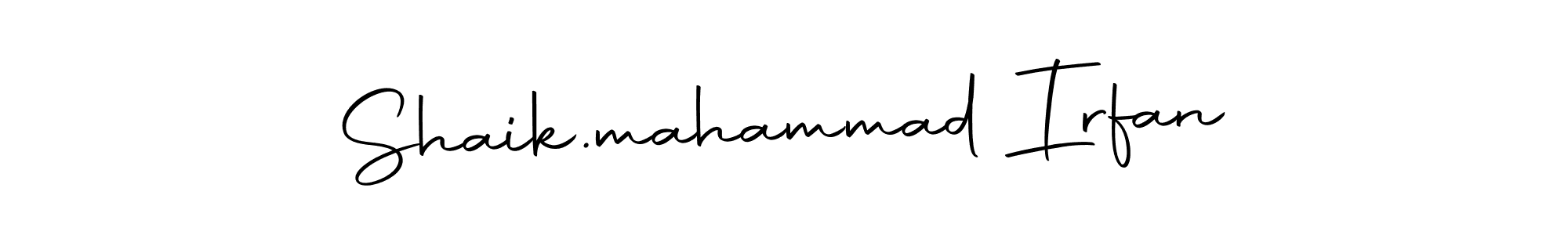 Create a beautiful signature design for name Shaik.mahammad Irfan. With this signature (Autography-DOLnW) fonts, you can make a handwritten signature for free. Shaik.mahammad Irfan signature style 10 images and pictures png