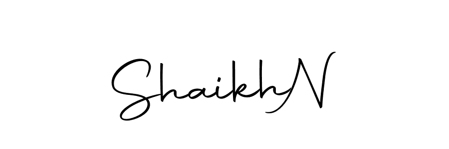 Design your own signature with our free online signature maker. With this signature software, you can create a handwritten (Autography-DOLnW) signature for name Shaikh  N. Shaikh  N signature style 10 images and pictures png