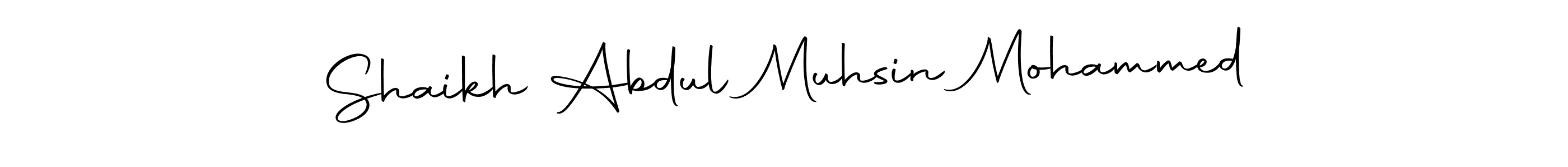 Create a beautiful signature design for name Shaikh Abdul Muhsin Mohammed. With this signature (Autography-DOLnW) fonts, you can make a handwritten signature for free. Shaikh Abdul Muhsin Mohammed signature style 10 images and pictures png