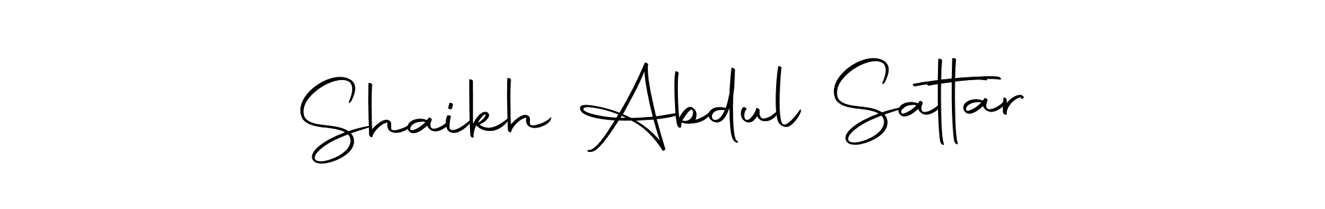 How to make Shaikh Abdul Sattar name signature. Use Autography-DOLnW style for creating short signs online. This is the latest handwritten sign. Shaikh Abdul Sattar signature style 10 images and pictures png