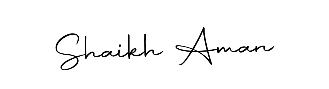 Make a beautiful signature design for name Shaikh Aman. With this signature (Autography-DOLnW) style, you can create a handwritten signature for free. Shaikh Aman signature style 10 images and pictures png