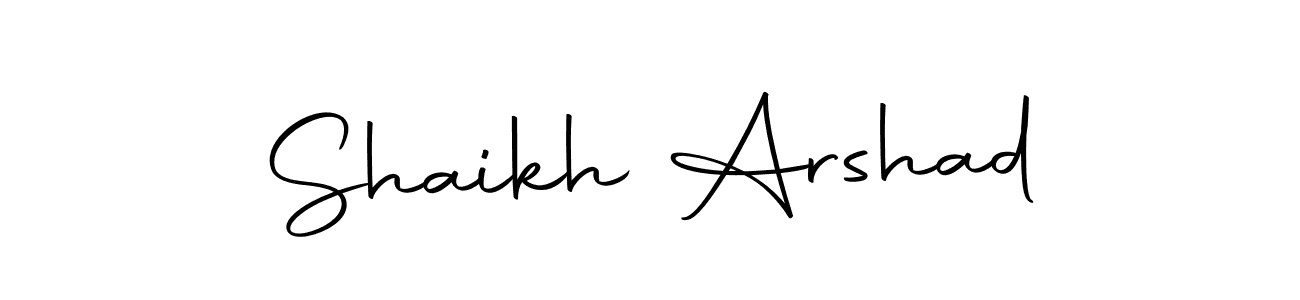 Design your own signature with our free online signature maker. With this signature software, you can create a handwritten (Autography-DOLnW) signature for name Shaikh Arshad. Shaikh Arshad signature style 10 images and pictures png