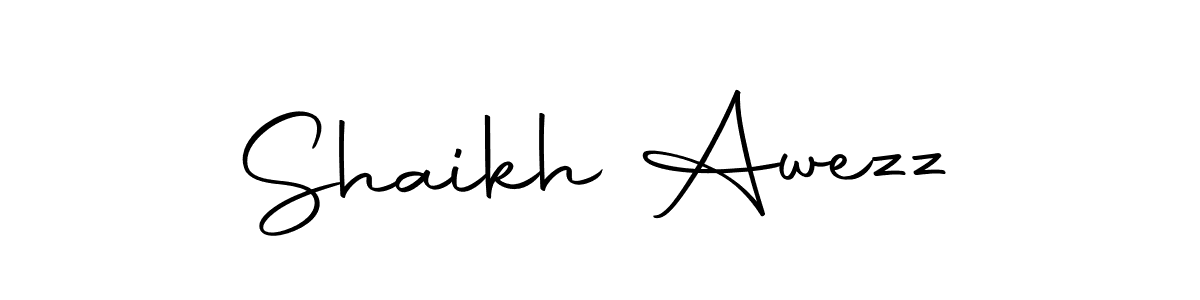 You can use this online signature creator to create a handwritten signature for the name Shaikh Awezz. This is the best online autograph maker. Shaikh Awezz signature style 10 images and pictures png