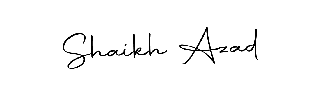 You can use this online signature creator to create a handwritten signature for the name Shaikh Azad. This is the best online autograph maker. Shaikh Azad signature style 10 images and pictures png