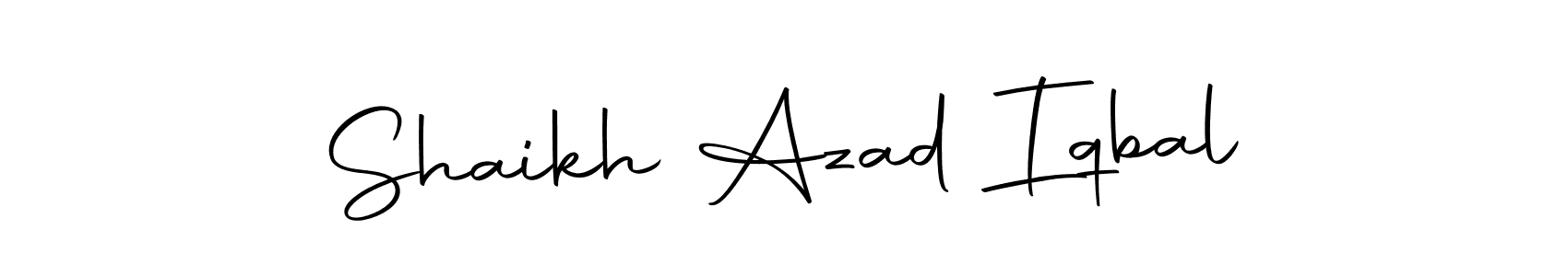 Once you've used our free online signature maker to create your best signature Autography-DOLnW style, it's time to enjoy all of the benefits that Shaikh Azad Iqbal name signing documents. Shaikh Azad Iqbal signature style 10 images and pictures png