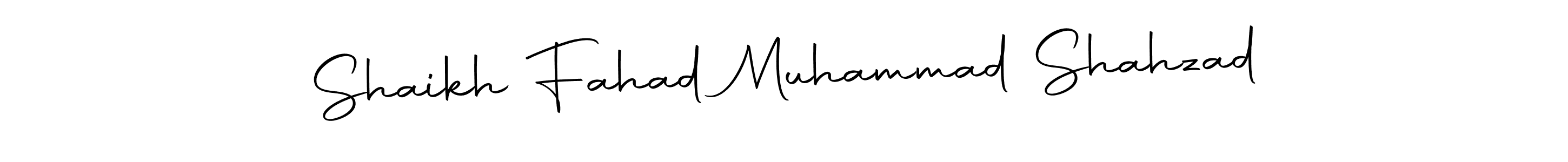Make a beautiful signature design for name Shaikh Fahad Muhammad Shahzad. Use this online signature maker to create a handwritten signature for free. Shaikh Fahad Muhammad Shahzad signature style 10 images and pictures png