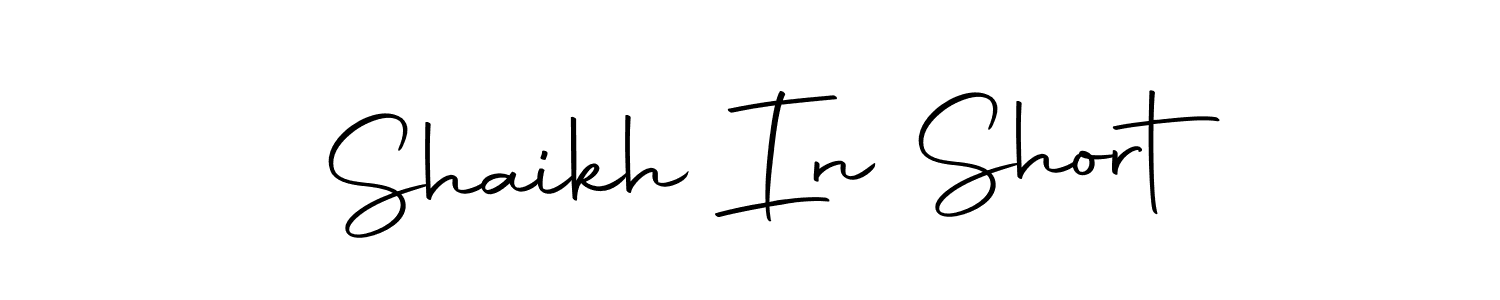 You can use this online signature creator to create a handwritten signature for the name Shaikh In Short. This is the best online autograph maker. Shaikh In Short signature style 10 images and pictures png