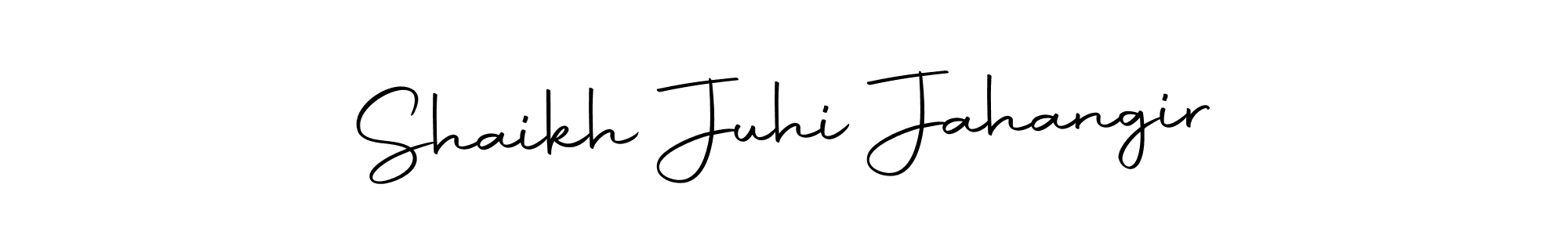 Autography-DOLnW is a professional signature style that is perfect for those who want to add a touch of class to their signature. It is also a great choice for those who want to make their signature more unique. Get Shaikh Juhi Jahangir name to fancy signature for free. Shaikh Juhi Jahangir signature style 10 images and pictures png