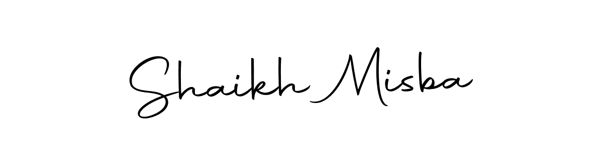 Design your own signature with our free online signature maker. With this signature software, you can create a handwritten (Autography-DOLnW) signature for name Shaikh Misba. Shaikh Misba signature style 10 images and pictures png