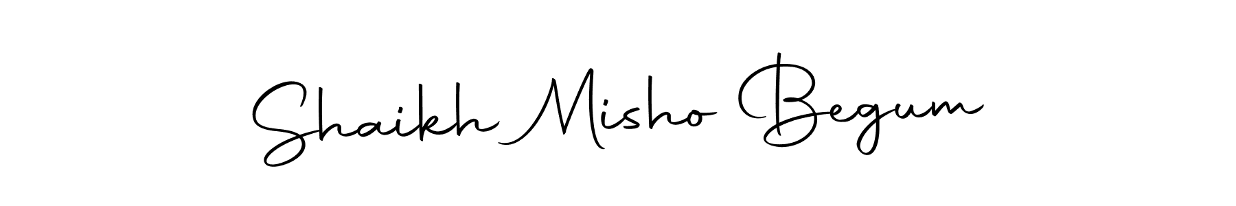 The best way (Autography-DOLnW) to make a short signature is to pick only two or three words in your name. The name Shaikh Misho Begum include a total of six letters. For converting this name. Shaikh Misho Begum signature style 10 images and pictures png