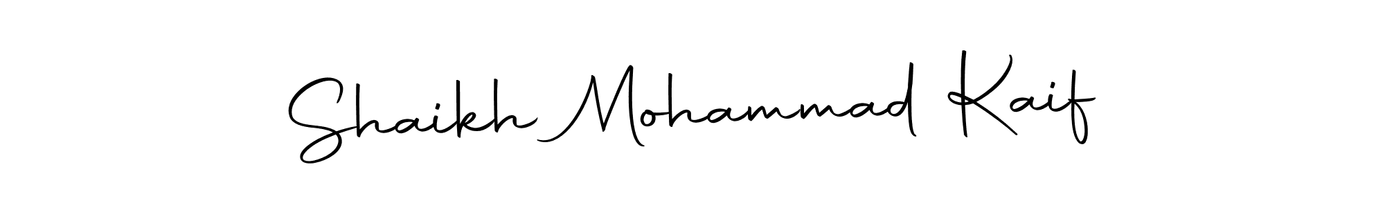 Also we have Shaikh Mohammad Kaif name is the best signature style. Create professional handwritten signature collection using Autography-DOLnW autograph style. Shaikh Mohammad Kaif signature style 10 images and pictures png