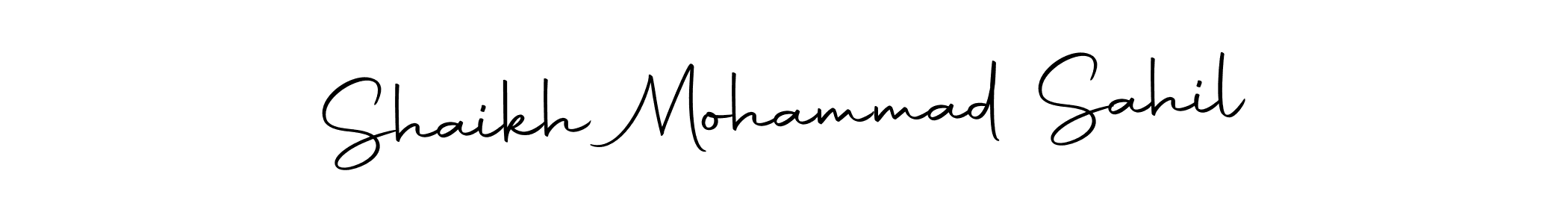 The best way (Autography-DOLnW) to make a short signature is to pick only two or three words in your name. The name Shaikh Mohammad Sahil include a total of six letters. For converting this name. Shaikh Mohammad Sahil signature style 10 images and pictures png