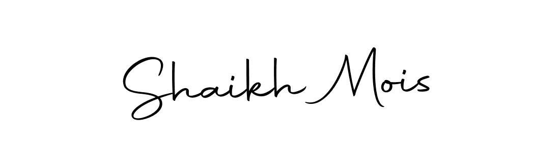 Create a beautiful signature design for name Shaikh Mois. With this signature (Autography-DOLnW) fonts, you can make a handwritten signature for free. Shaikh Mois signature style 10 images and pictures png