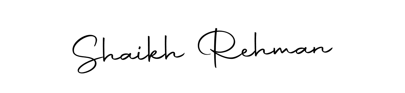 How to make Shaikh Rehman name signature. Use Autography-DOLnW style for creating short signs online. This is the latest handwritten sign. Shaikh Rehman signature style 10 images and pictures png