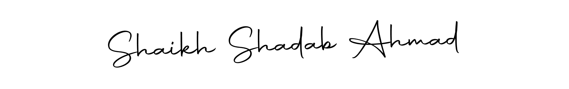 Make a beautiful signature design for name Shaikh Shadab Ahmad. With this signature (Autography-DOLnW) style, you can create a handwritten signature for free. Shaikh Shadab Ahmad signature style 10 images and pictures png