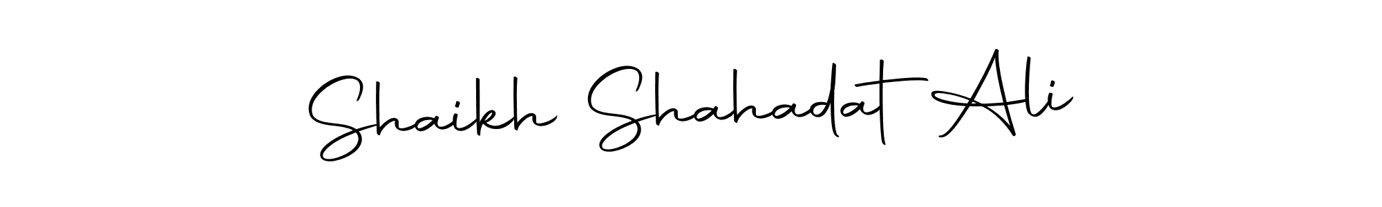 How to make Shaikh Shahadat  Ali name signature. Use Autography-DOLnW style for creating short signs online. This is the latest handwritten sign. Shaikh Shahadat  Ali signature style 10 images and pictures png