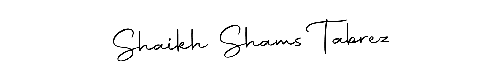 Make a beautiful signature design for name Shaikh Shams Tabrez. Use this online signature maker to create a handwritten signature for free. Shaikh Shams Tabrez signature style 10 images and pictures png