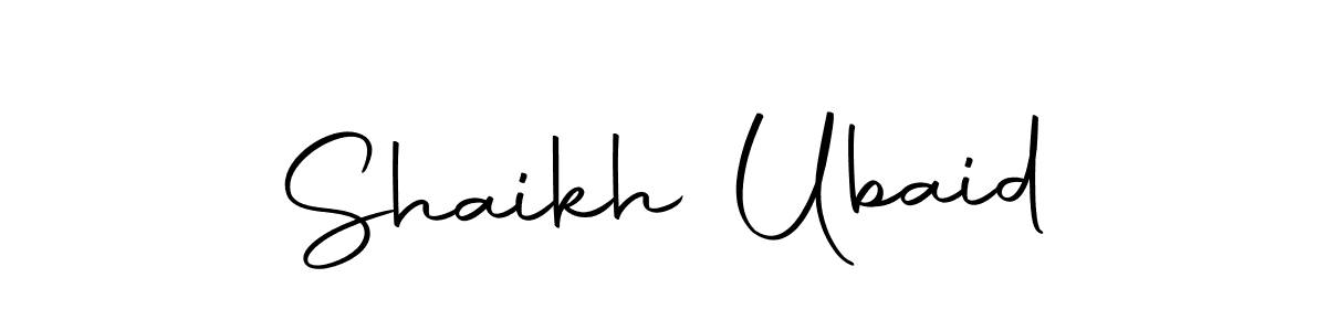 You can use this online signature creator to create a handwritten signature for the name Shaikh Ubaid. This is the best online autograph maker. Shaikh Ubaid signature style 10 images and pictures png