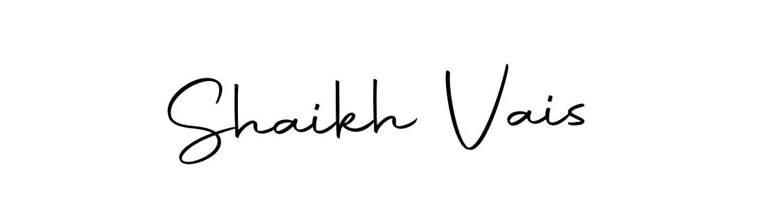 Create a beautiful signature design for name Shaikh Vais. With this signature (Autography-DOLnW) fonts, you can make a handwritten signature for free. Shaikh Vais signature style 10 images and pictures png