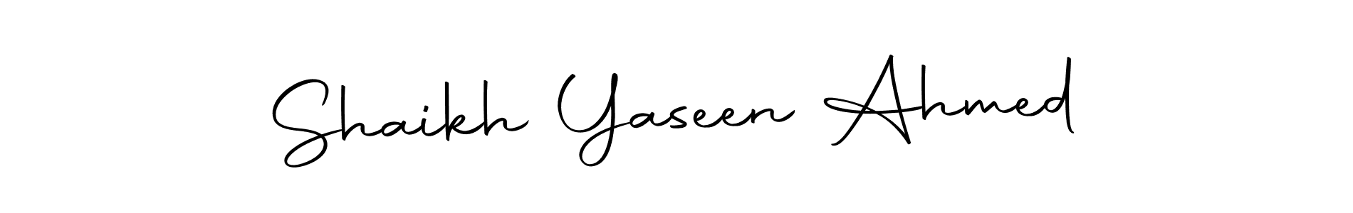 Make a beautiful signature design for name Shaikh Yaseen Ahmed. Use this online signature maker to create a handwritten signature for free. Shaikh Yaseen Ahmed signature style 10 images and pictures png