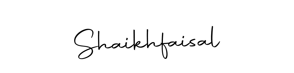 The best way (Autography-DOLnW) to make a short signature is to pick only two or three words in your name. The name Shaikhfaisal include a total of six letters. For converting this name. Shaikhfaisal signature style 10 images and pictures png