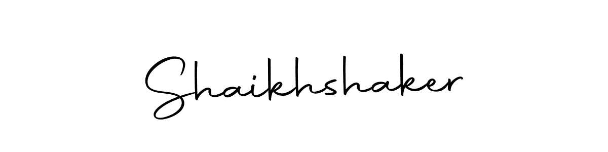 Use a signature maker to create a handwritten signature online. With this signature software, you can design (Autography-DOLnW) your own signature for name Shaikhshaker. Shaikhshaker signature style 10 images and pictures png