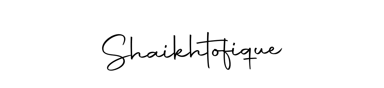 Make a beautiful signature design for name Shaikhtofique. With this signature (Autography-DOLnW) style, you can create a handwritten signature for free. Shaikhtofique signature style 10 images and pictures png