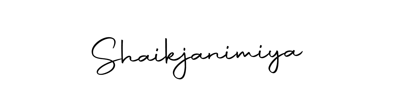 Make a beautiful signature design for name Shaikjanimiya. With this signature (Autography-DOLnW) style, you can create a handwritten signature for free. Shaikjanimiya signature style 10 images and pictures png