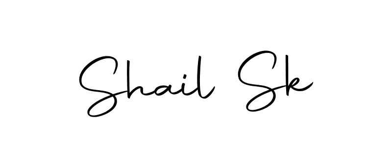 How to make Shail Sk signature? Autography-DOLnW is a professional autograph style. Create handwritten signature for Shail Sk name. Shail Sk signature style 10 images and pictures png