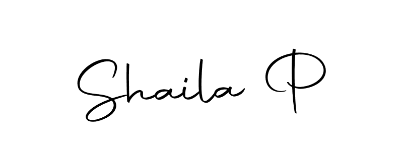 How to make Shaila P name signature. Use Autography-DOLnW style for creating short signs online. This is the latest handwritten sign. Shaila P signature style 10 images and pictures png