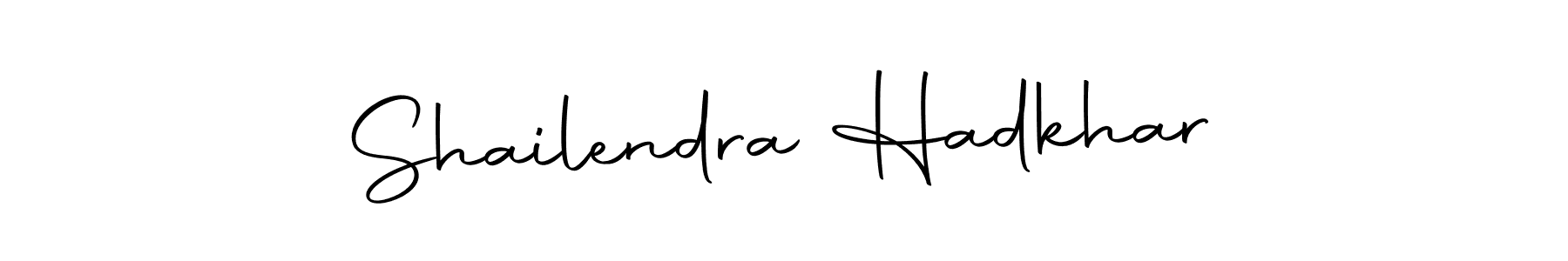 The best way (Autography-DOLnW) to make a short signature is to pick only two or three words in your name. The name Shailendra Hadkhar include a total of six letters. For converting this name. Shailendra Hadkhar signature style 10 images and pictures png