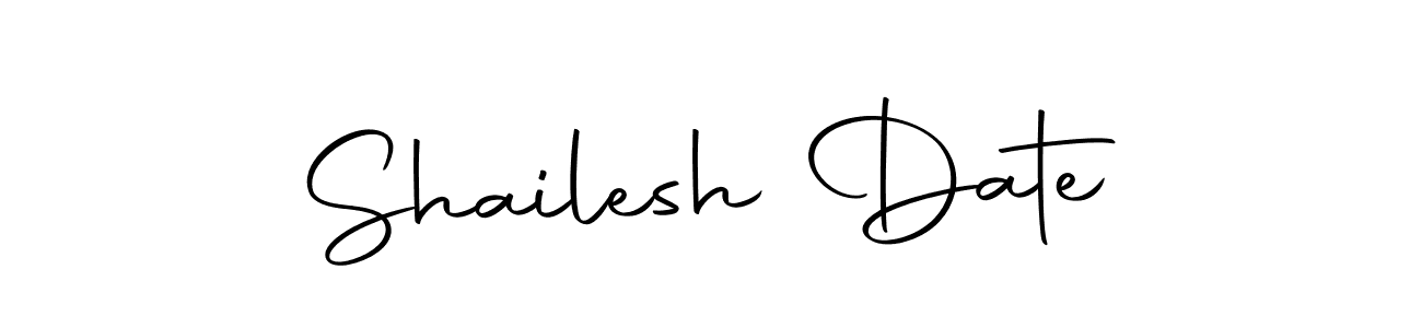 How to make Shailesh Date name signature. Use Autography-DOLnW style for creating short signs online. This is the latest handwritten sign. Shailesh Date signature style 10 images and pictures png