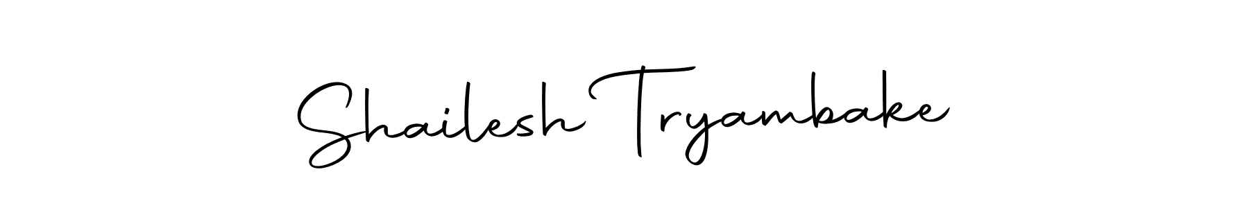 Make a short Shailesh Tryambake signature style. Manage your documents anywhere anytime using Autography-DOLnW. Create and add eSignatures, submit forms, share and send files easily. Shailesh Tryambake signature style 10 images and pictures png