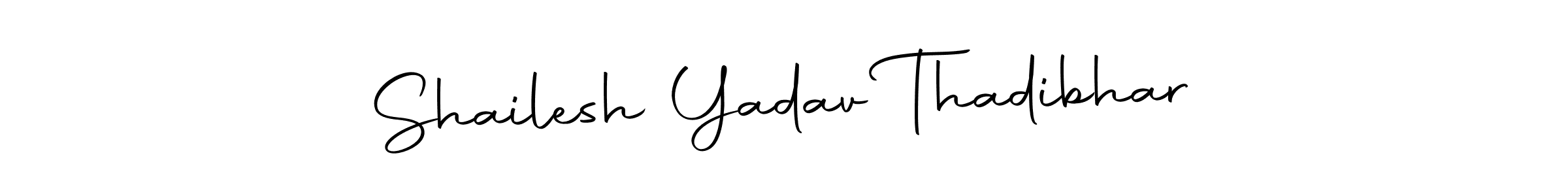 You can use this online signature creator to create a handwritten signature for the name Shailesh Yadav Thadibhar. This is the best online autograph maker. Shailesh Yadav Thadibhar signature style 10 images and pictures png
