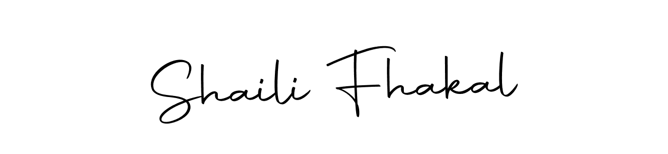 Shaili Fhakal stylish signature style. Best Handwritten Sign (Autography-DOLnW) for my name. Handwritten Signature Collection Ideas for my name Shaili Fhakal. Shaili Fhakal signature style 10 images and pictures png