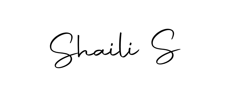 Make a beautiful signature design for name Shaili S. Use this online signature maker to create a handwritten signature for free. Shaili S signature style 10 images and pictures png