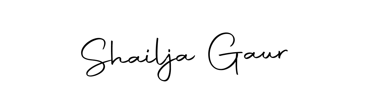 The best way (Autography-DOLnW) to make a short signature is to pick only two or three words in your name. The name Shailja Gaur include a total of six letters. For converting this name. Shailja Gaur signature style 10 images and pictures png
