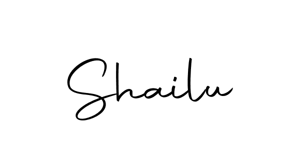 Design your own signature with our free online signature maker. With this signature software, you can create a handwritten (Autography-DOLnW) signature for name Shailu. Shailu signature style 10 images and pictures png