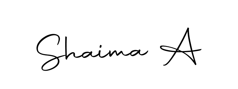 if you are searching for the best signature style for your name Shaima A. so please give up your signature search. here we have designed multiple signature styles  using Autography-DOLnW. Shaima A signature style 10 images and pictures png