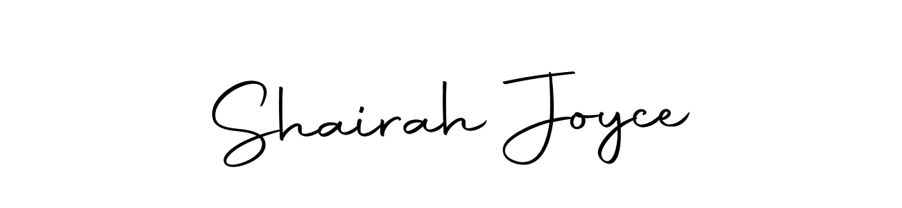 How to make Shairah Joyce name signature. Use Autography-DOLnW style for creating short signs online. This is the latest handwritten sign. Shairah Joyce signature style 10 images and pictures png