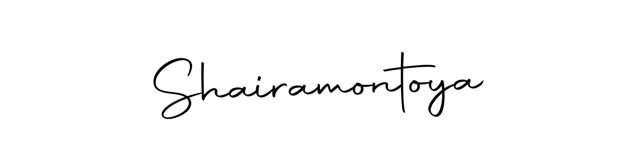 How to make Shairamontoya name signature. Use Autography-DOLnW style for creating short signs online. This is the latest handwritten sign. Shairamontoya signature style 10 images and pictures png